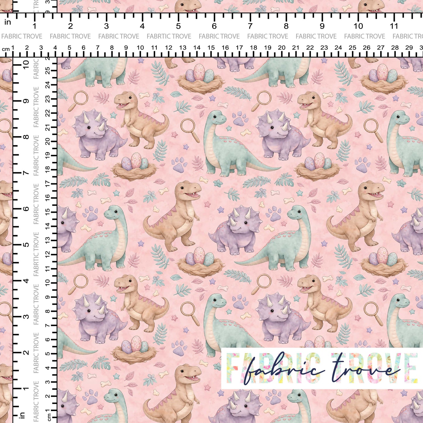 C100 - Baby Dinos Pink