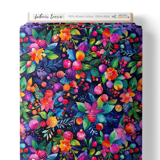 COTTON 100 - Bright Berries