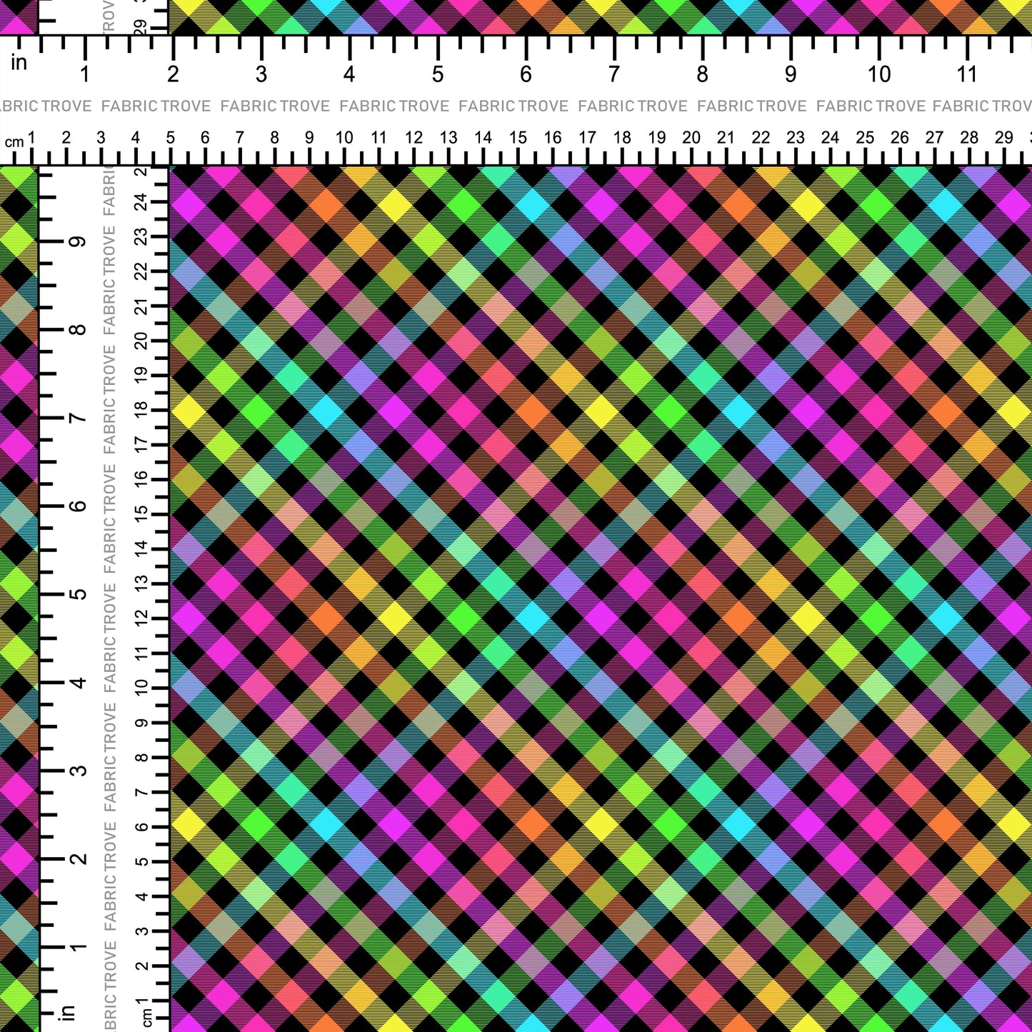 COTTON 100 - Bright Diagonal