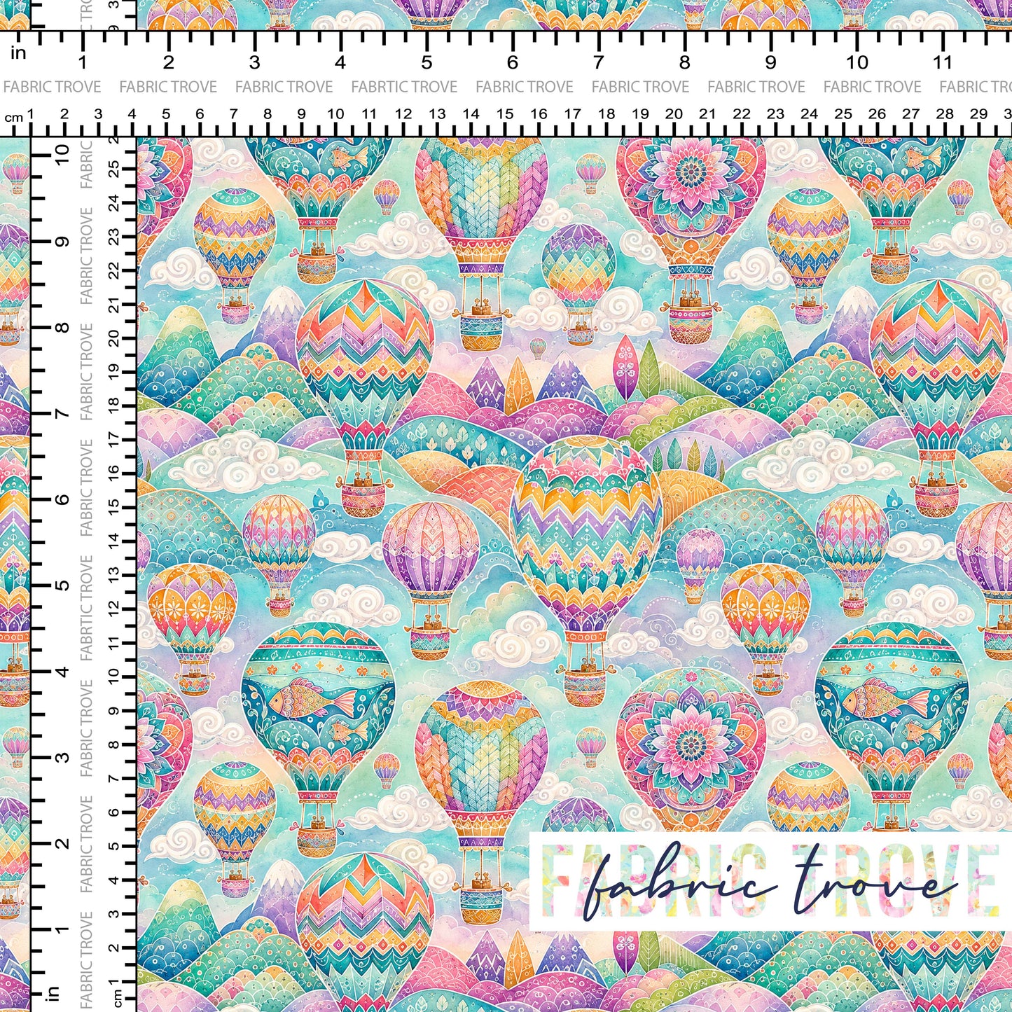 PO #56 - Bright Hot Air Balloons