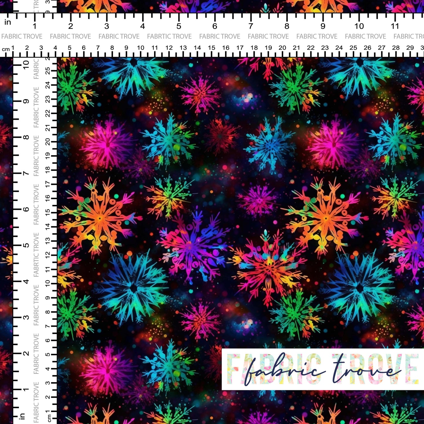 KNIT 95/5 - Bright Snow Flakes