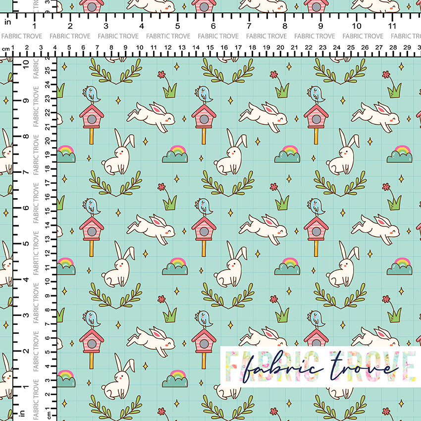 Bunny Grid Mint