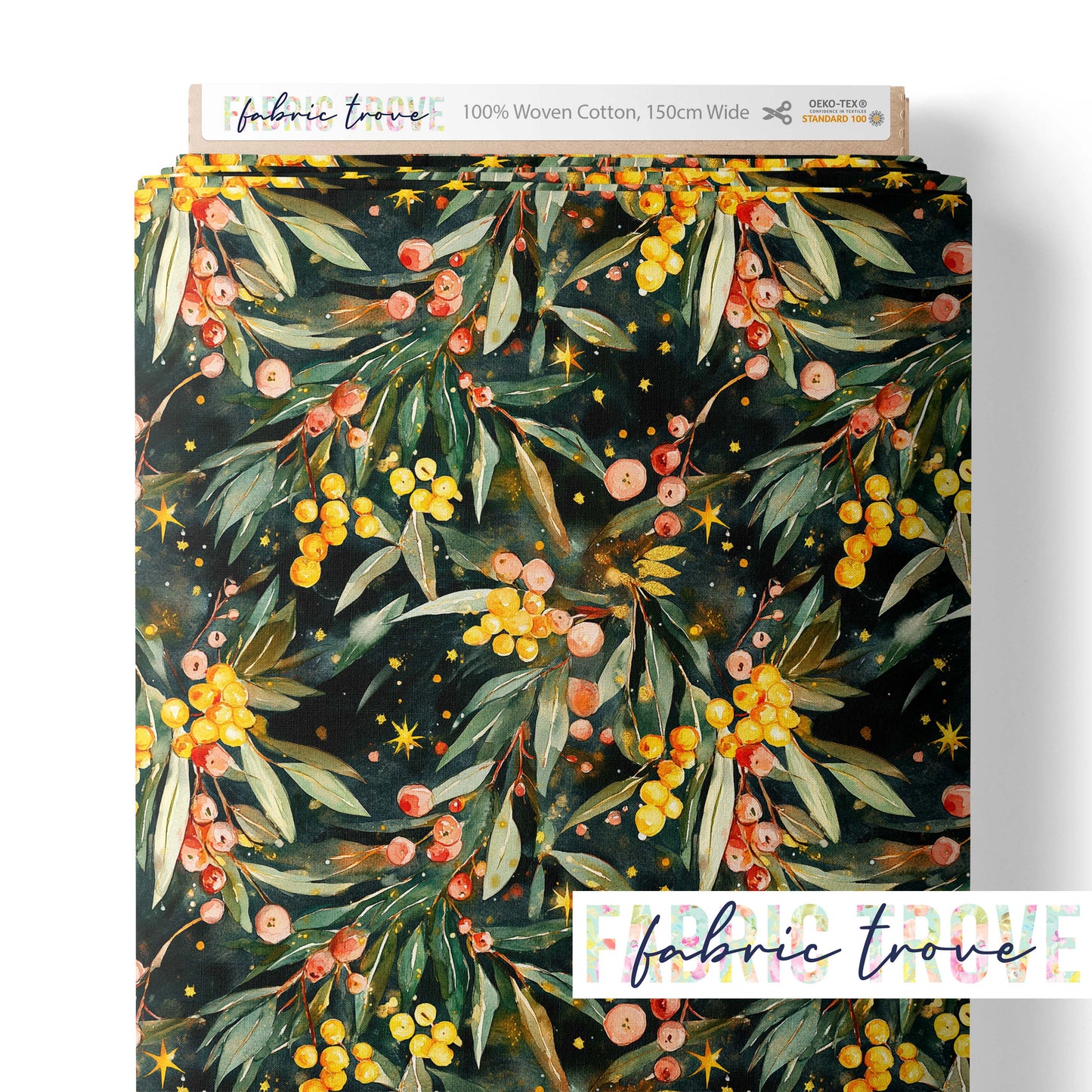 COTTON 100 - Christmas Wattle Dark