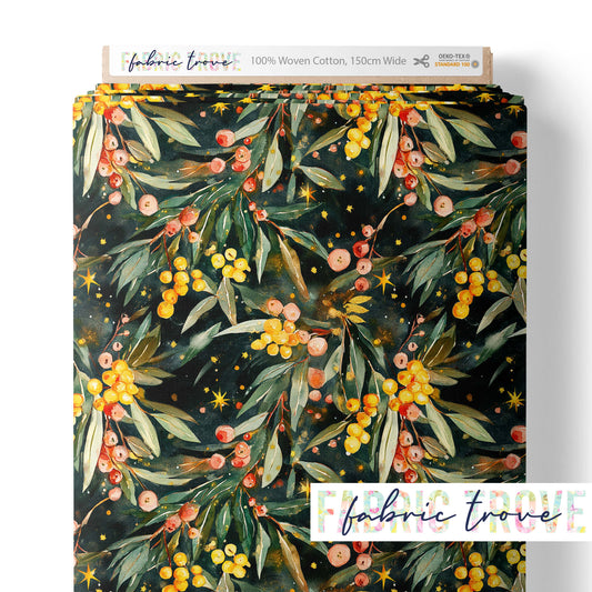 COTTON 100 - Christmas Wattle Dark