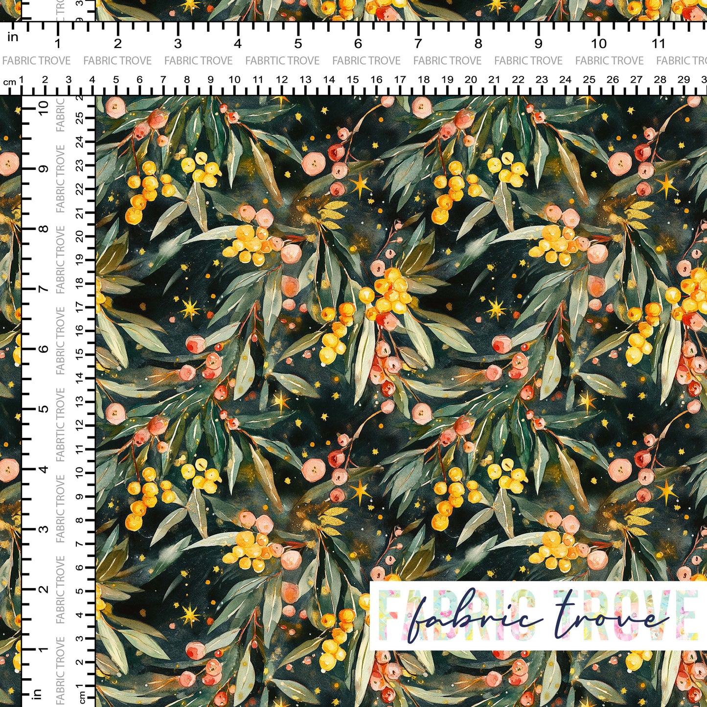 COTTON 100 - Christmas Wattle Dark