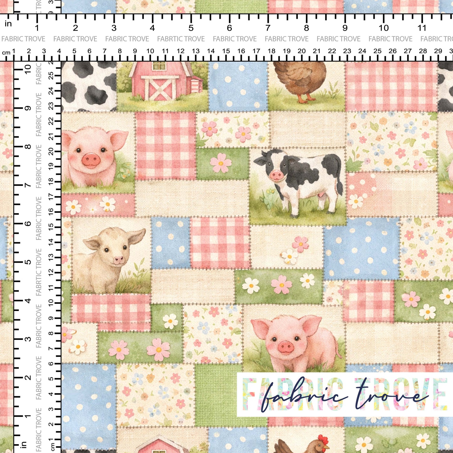 C100 - Faux Patchwork Farm