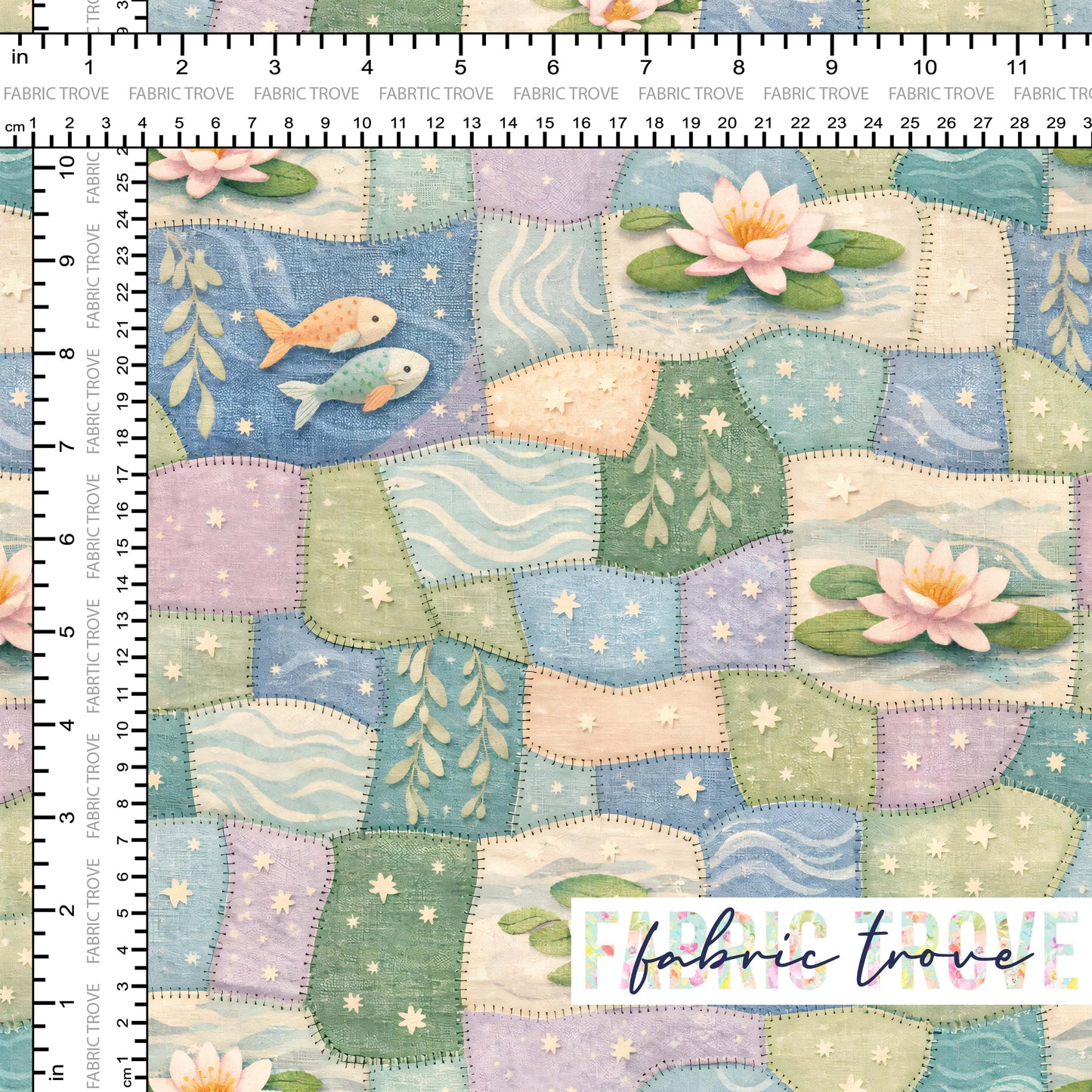 PO #56 - Faux Patchwork Fish
