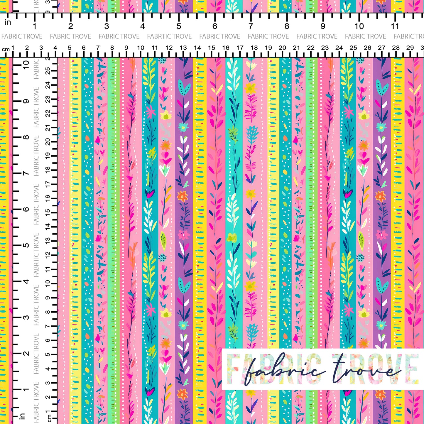 C100 - Flower Stripes