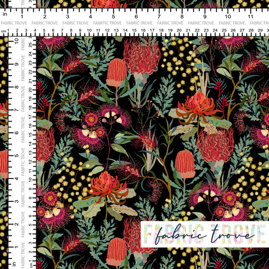 C100 - Gumnut Blossom Red/Black