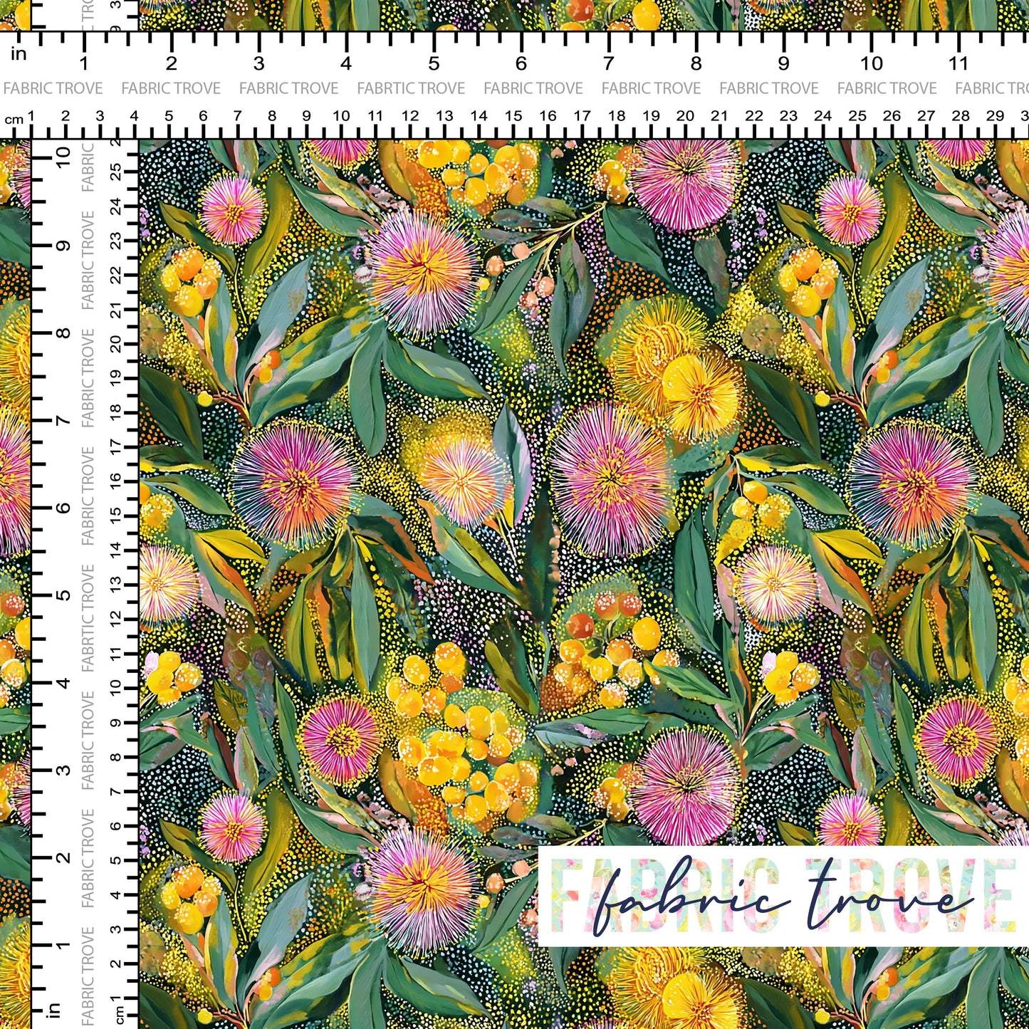 PO #56 - Gumnut Blossoms Green