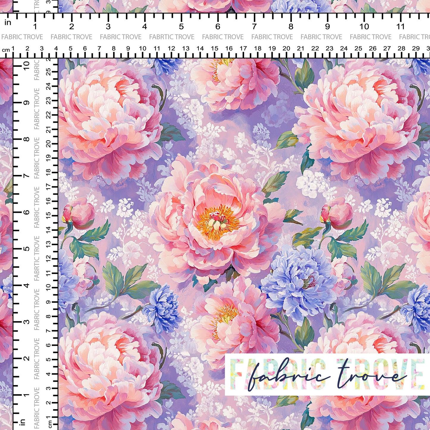 COTTON 100 - Lacey Roses