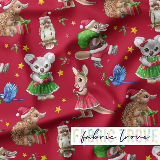 KNIT 95/5 - Lill Aussie Christmas Red