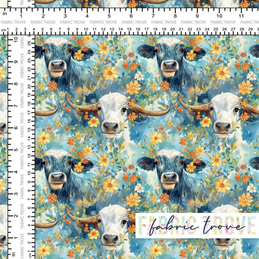 COTTON 100 - Longhorn Blue