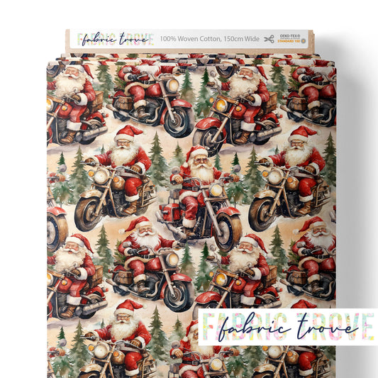 COTTON 100 - Motocycle Santa