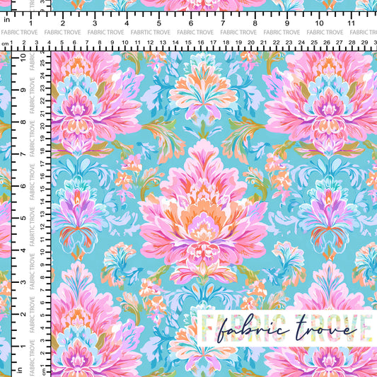 C100 - Paradise Damask Blue