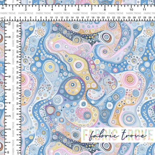 C100 - Pastel Circles Blue