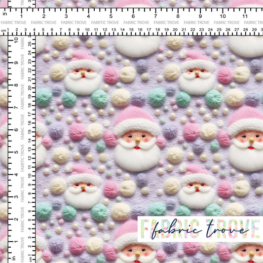 PO #Christmas - Faux Felted Pastel Santa