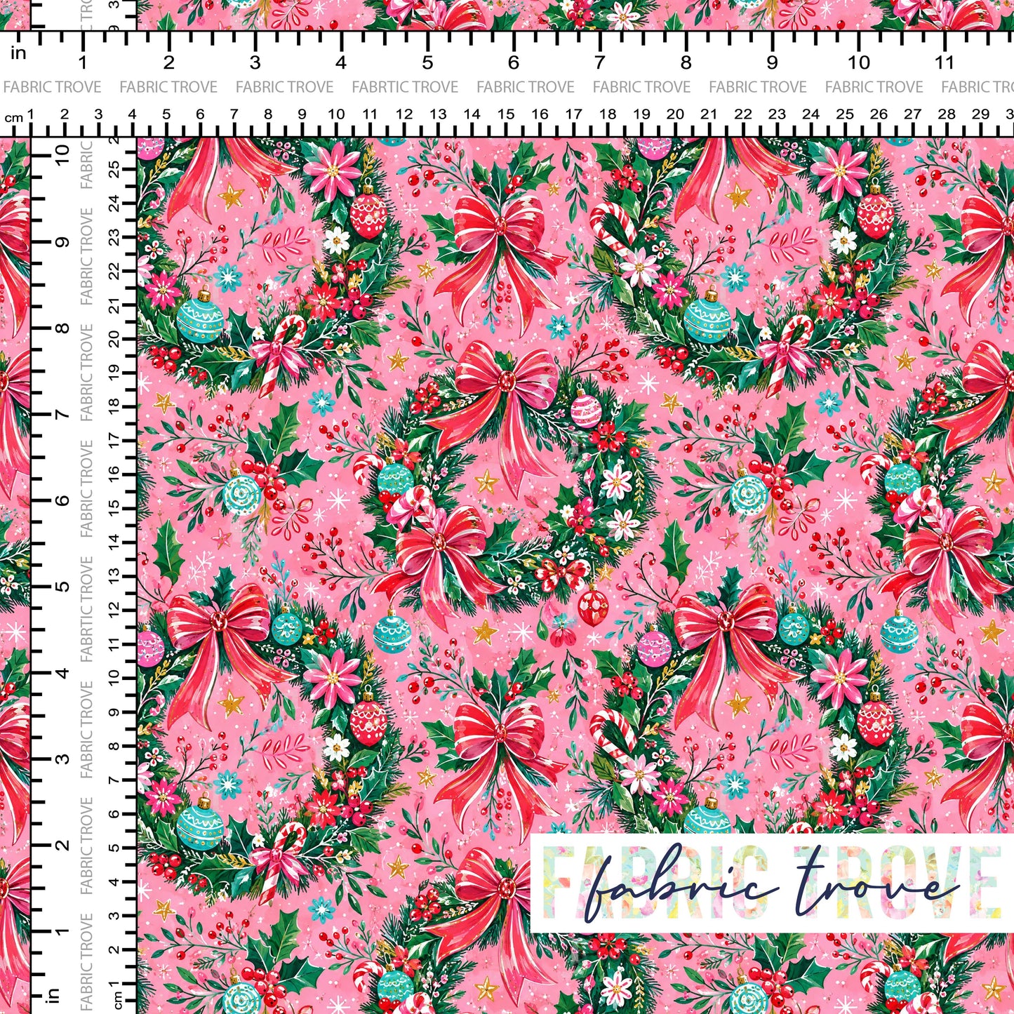 PO #Christmas - Pink Wreath Noel