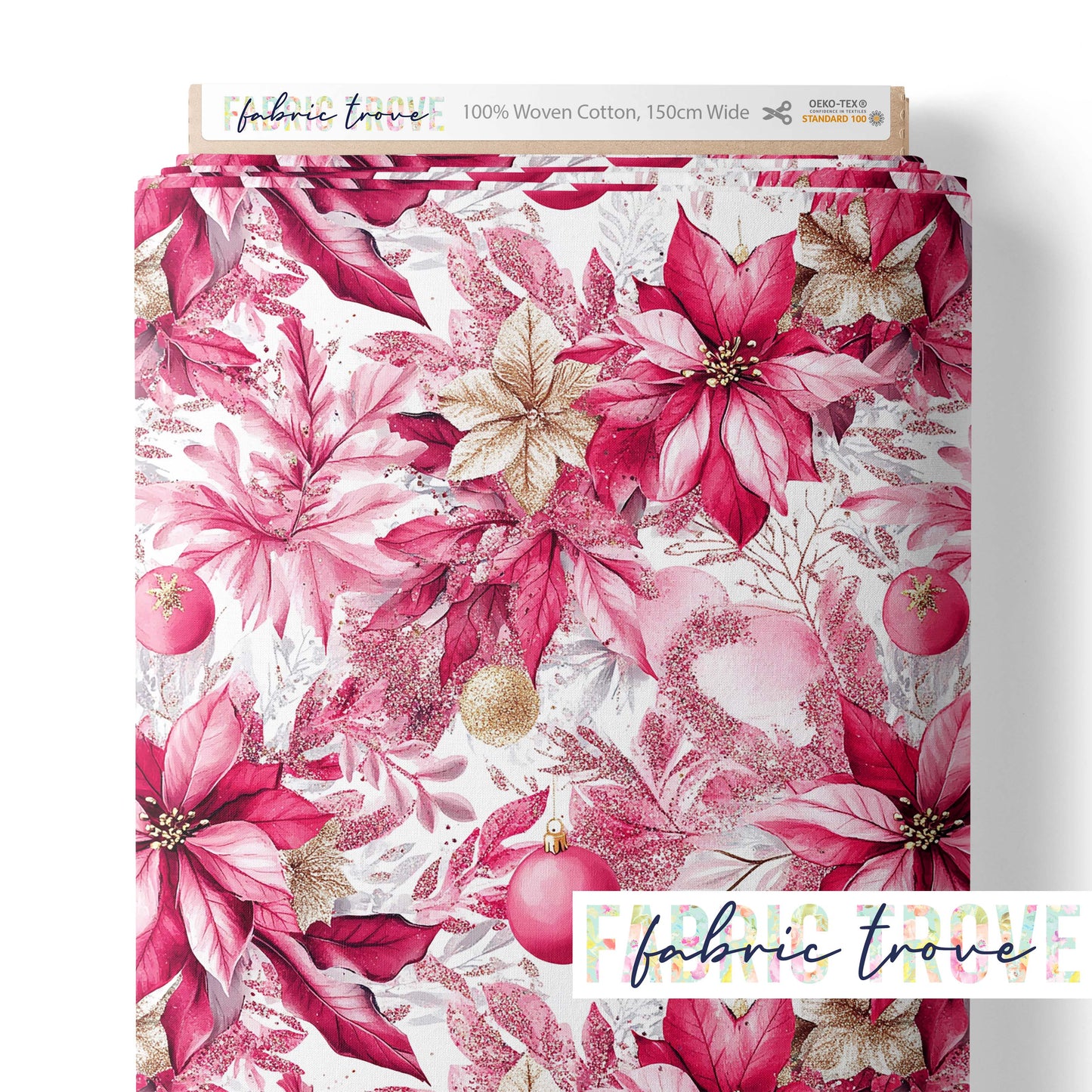 COTTON 100 - Pointsettea Pastel