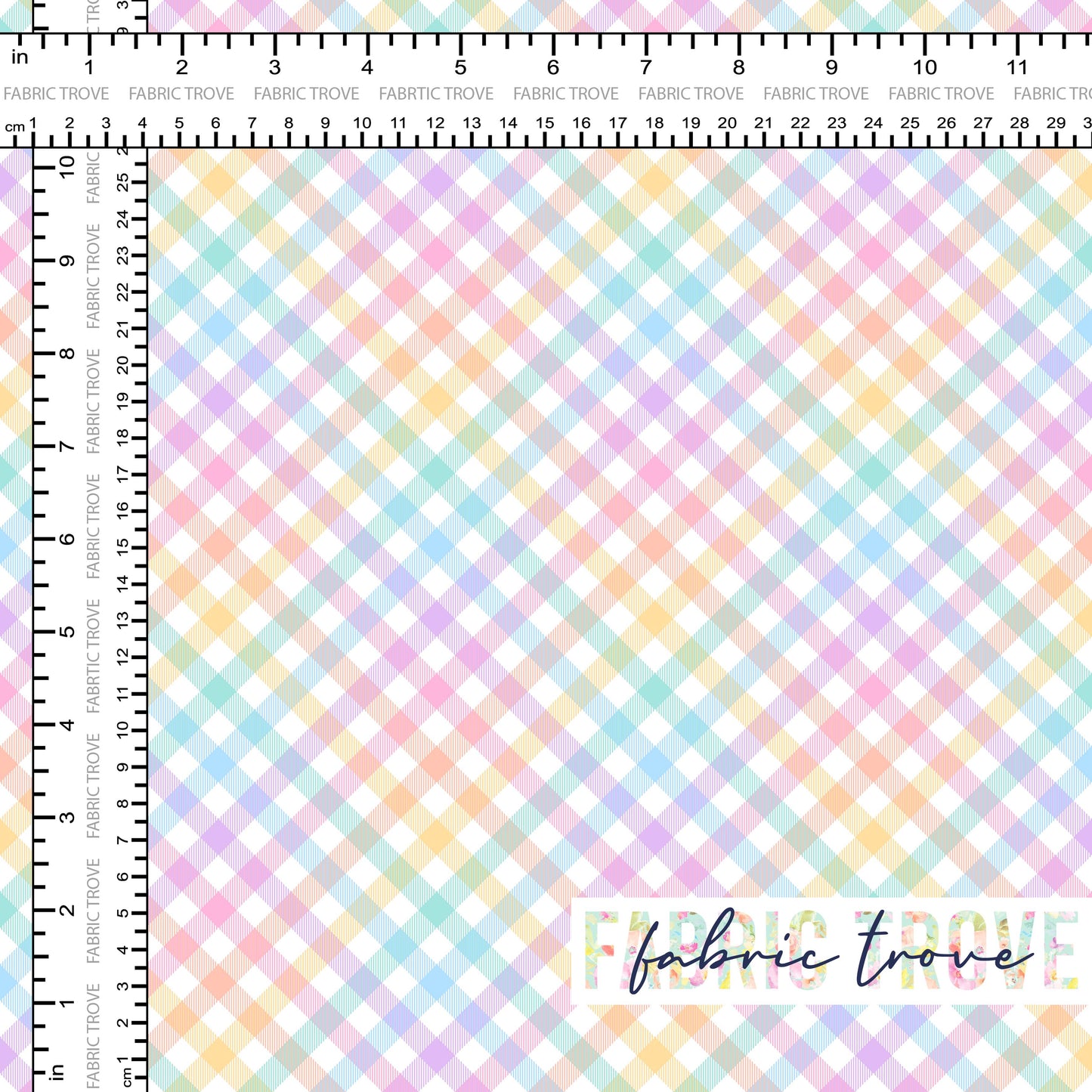 C100 - Rainbow Gingham Pastel