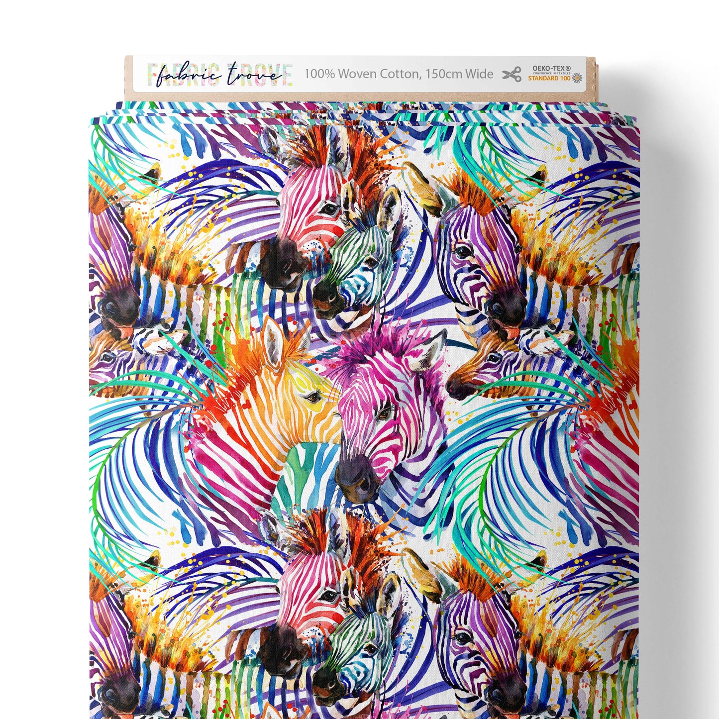 COTTON 100 - Rainbow Zebra