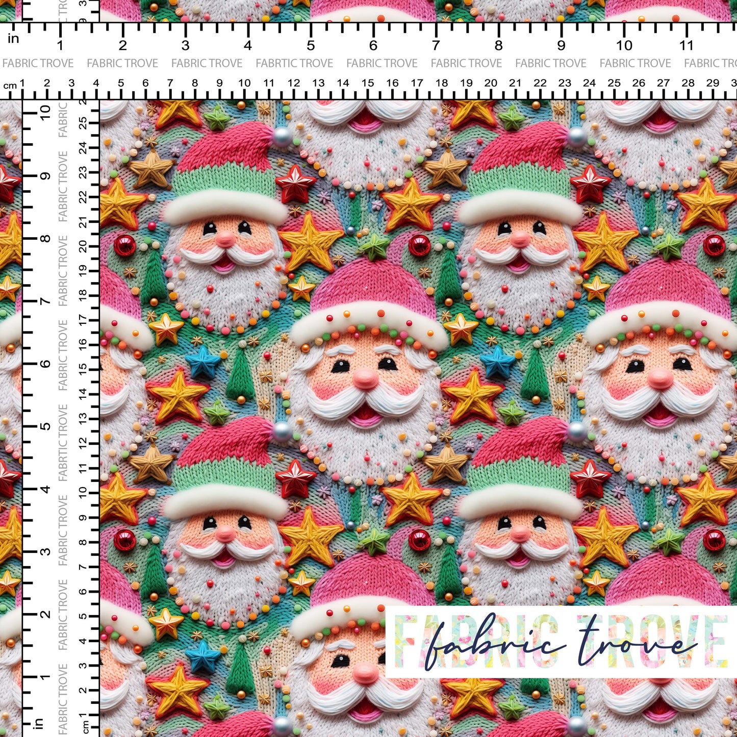 COTTON 100 - Faux Santa Knit