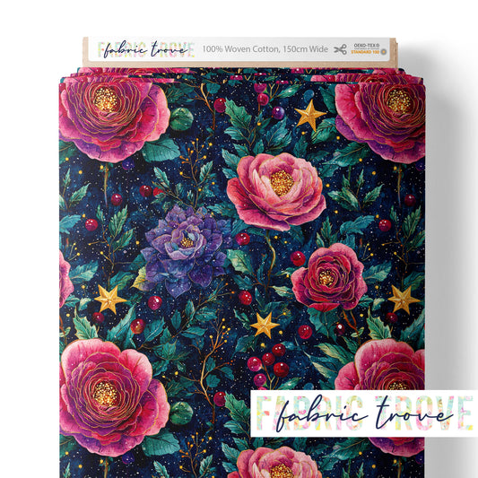 COTTON 100 - Star Roses