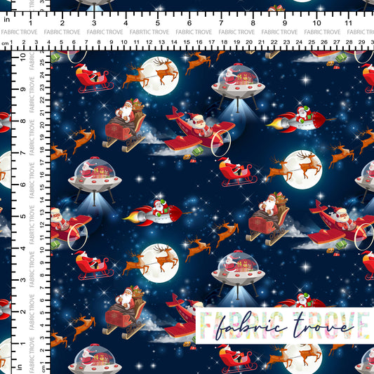 COTTON 100 - Vintage Santa Flight