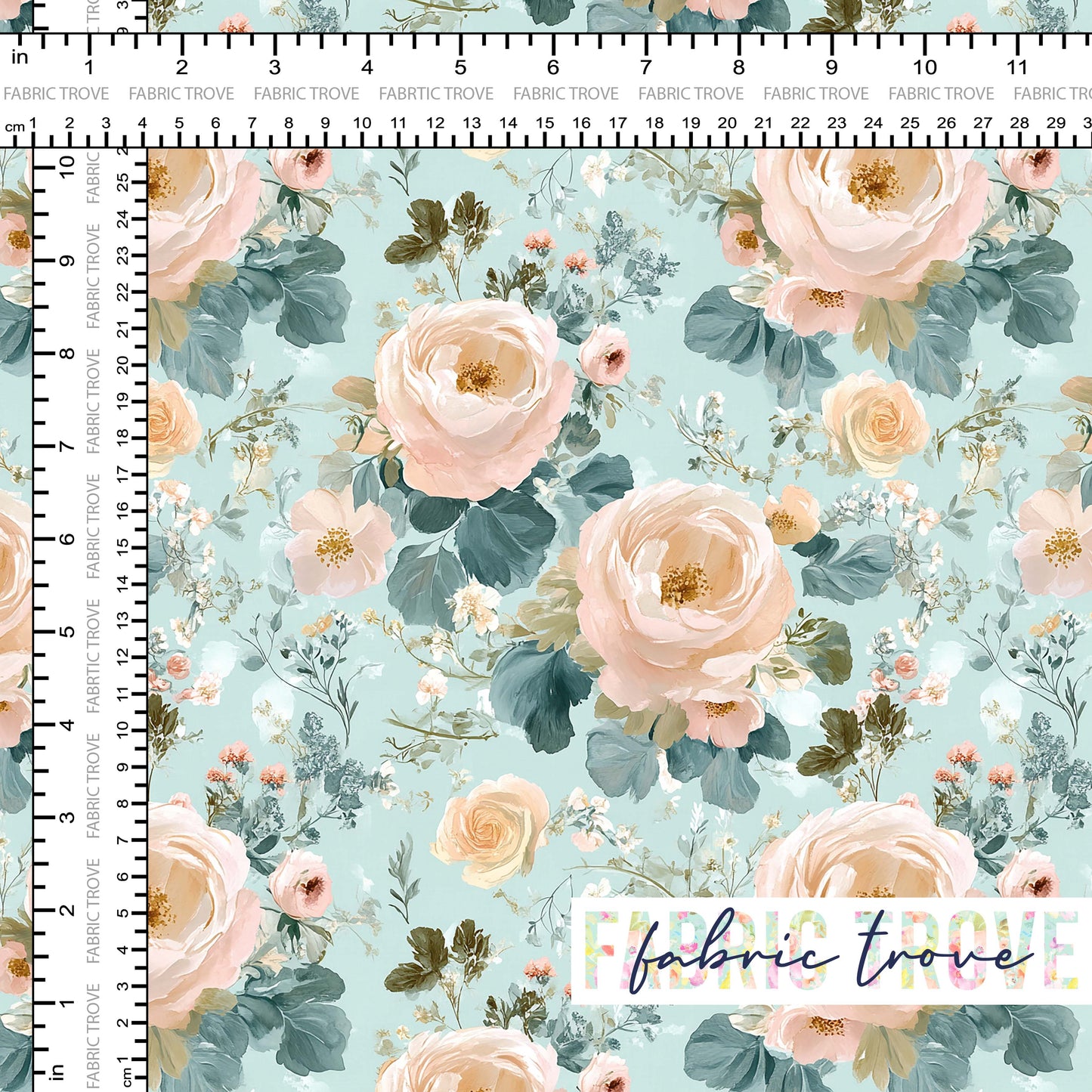 COTTON 100 - Whisper Roses