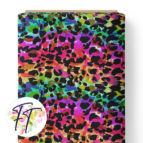 COTTON 100 - Rainbow Leopard