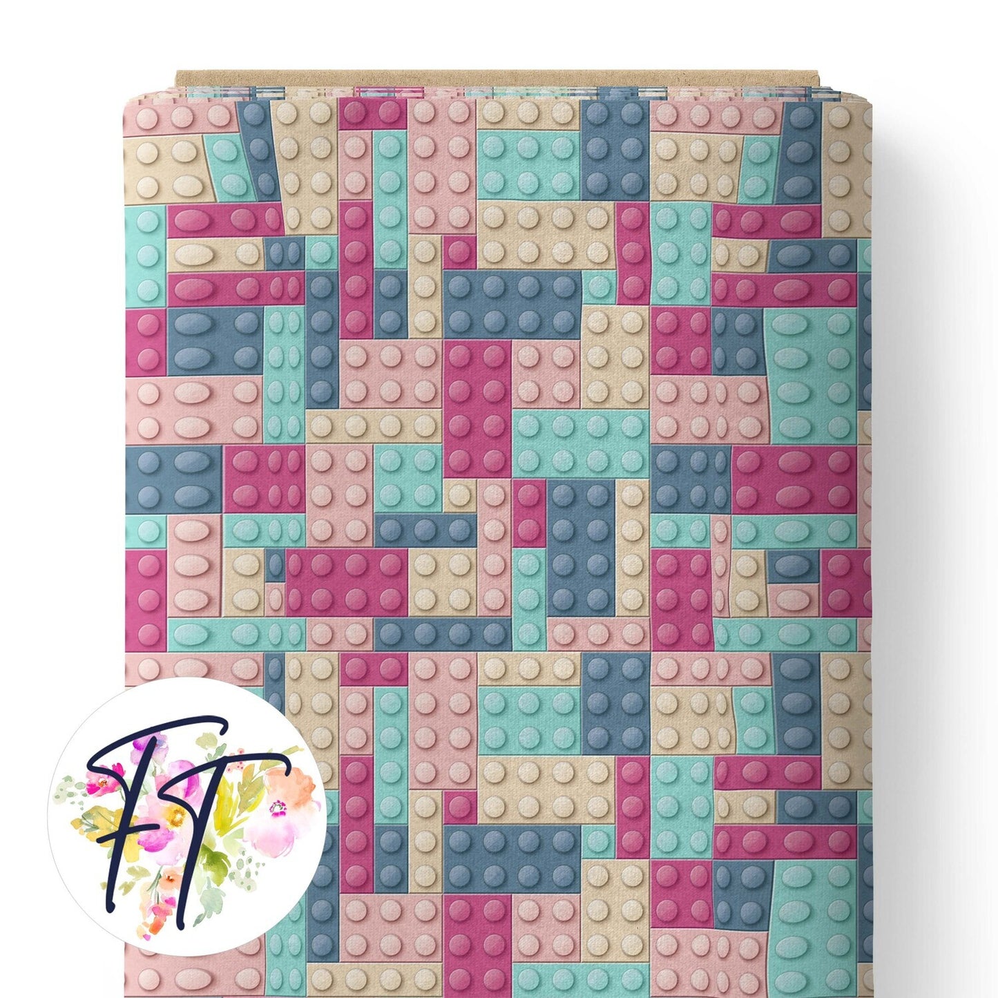 COTTON 100 - Bricks Pastel