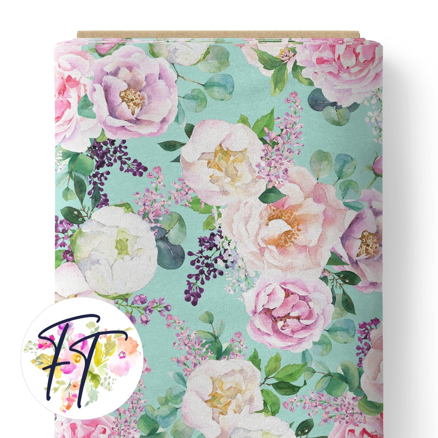 COTTON 100 - Elizabeth Aqua