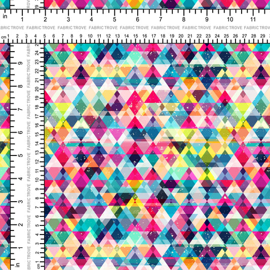 COTTON 100 - Bright Triangles