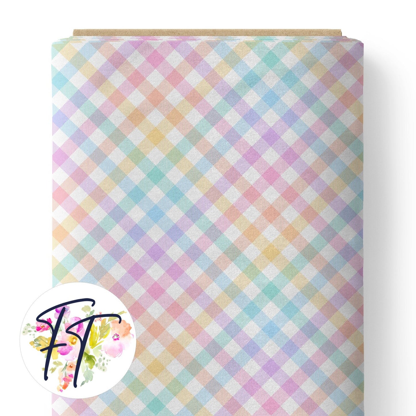 COTTON 100 - Rainbow Gingham