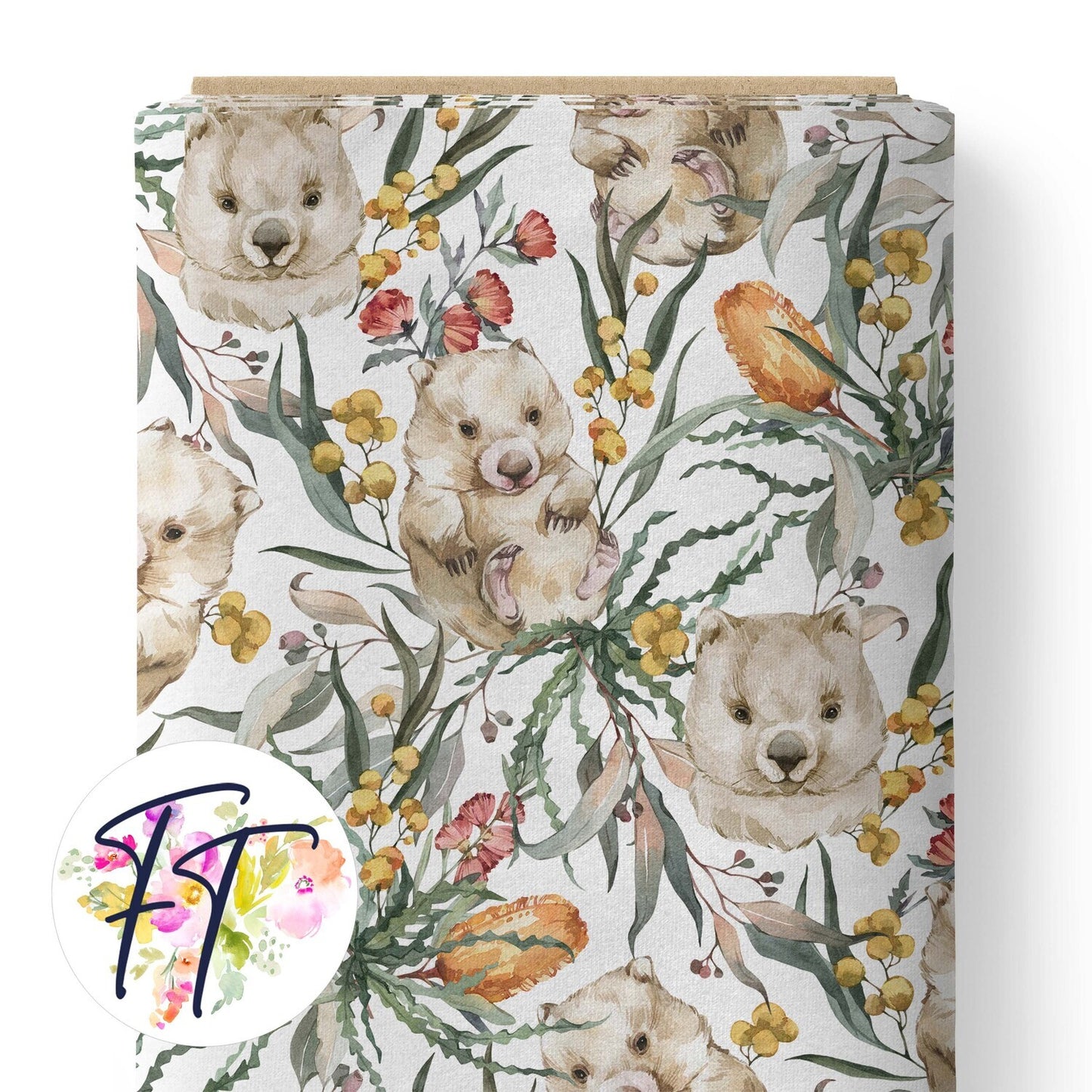 COTTON 100 - Wombat Dreams White