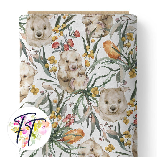 COTTON 100 - Wombat Dreams White