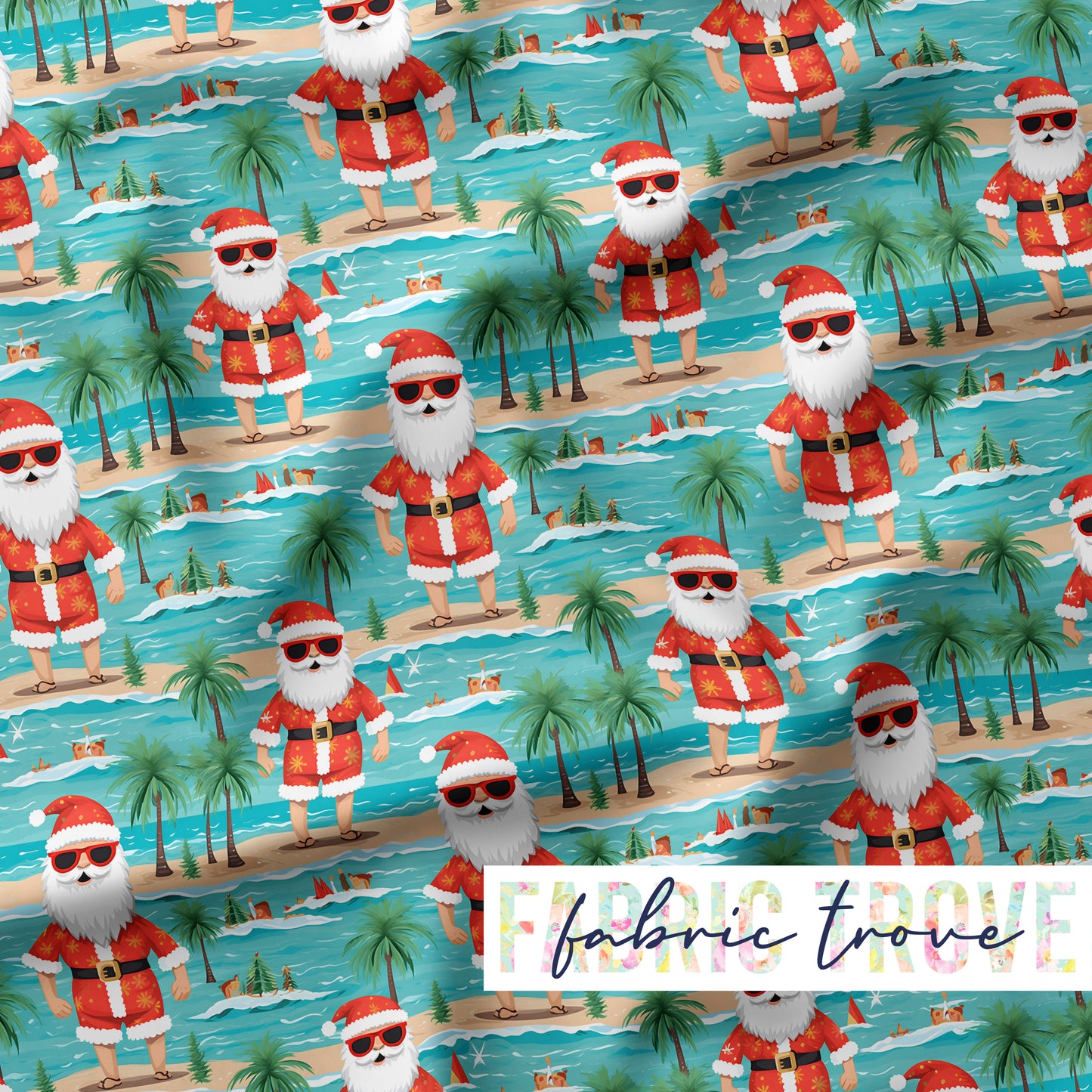 PO #Christmas - Beach Fun Santa