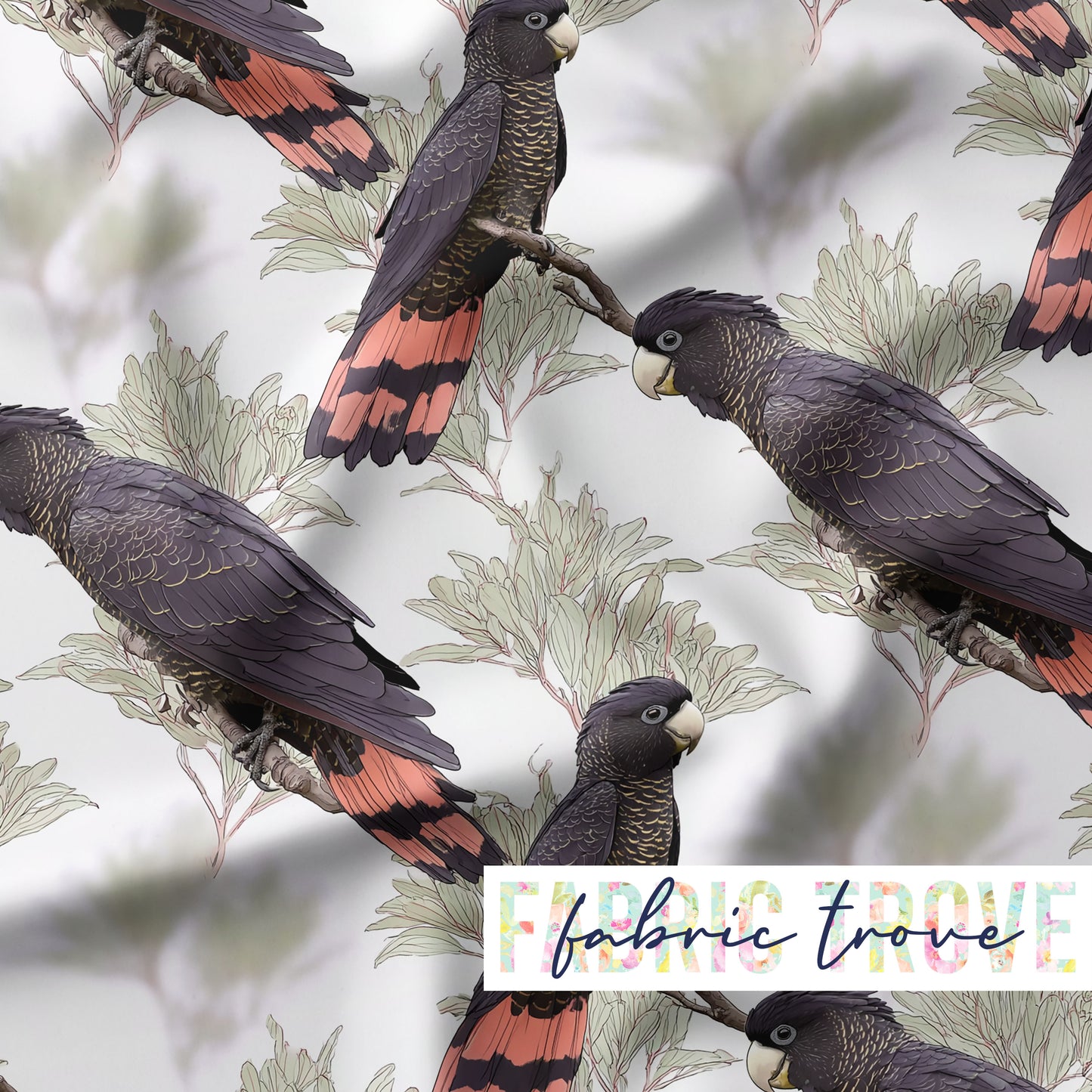 KNIT 95/5 - Black Cockatoo