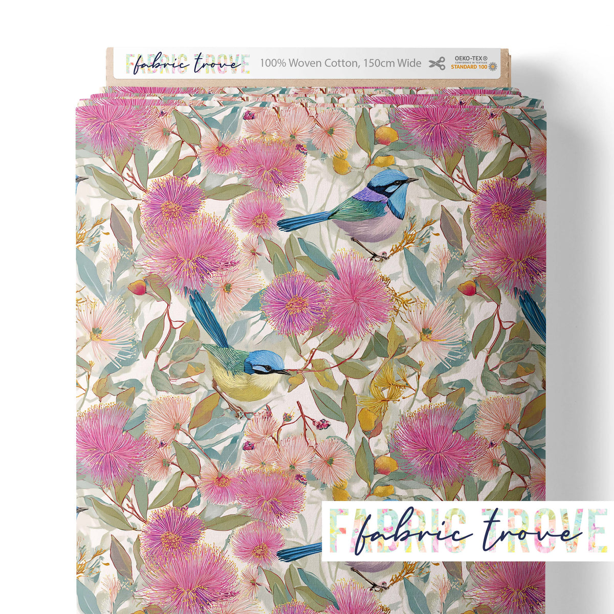 C100 - Blue Wren Floral