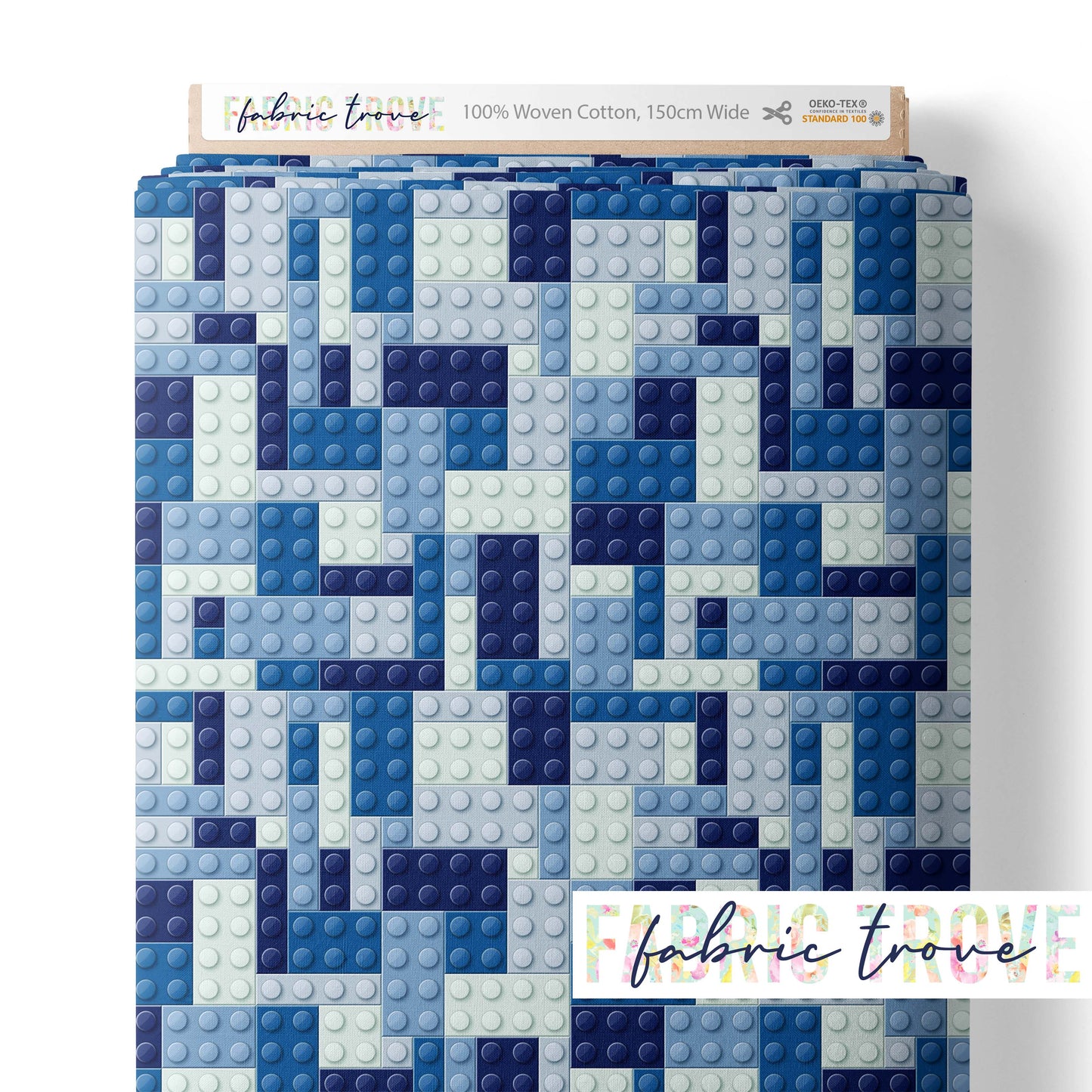 COTTON 100 - Bricks Ocean