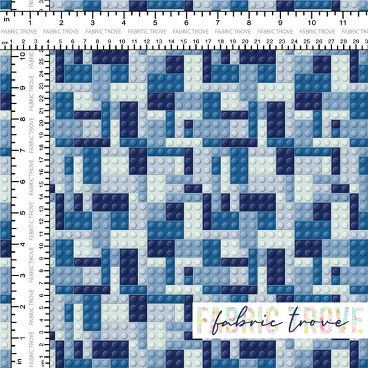 COTTON 100 - Bricks Ocean