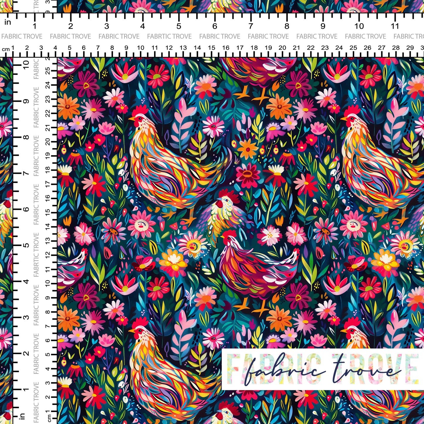 KNIT 95/5 - Bright Chickens