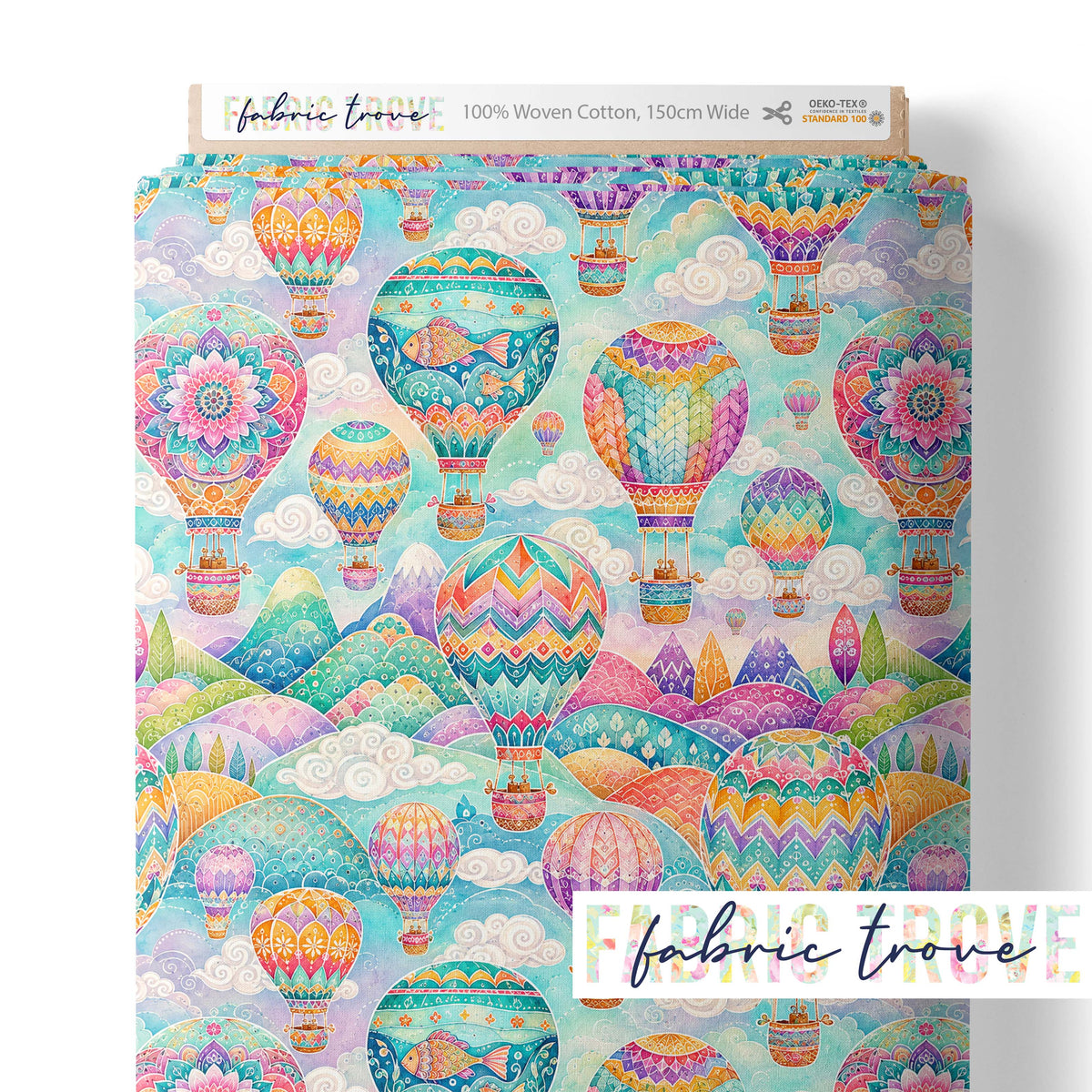 C100 - Bright Hot Air Balloons
