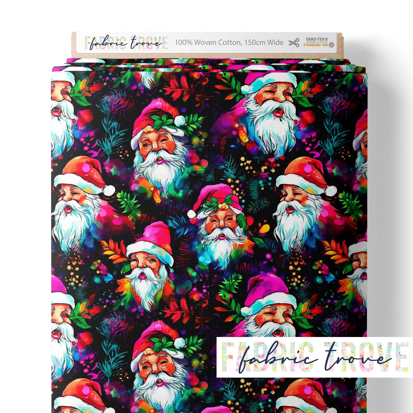 COTTON 100 - Bright Santa