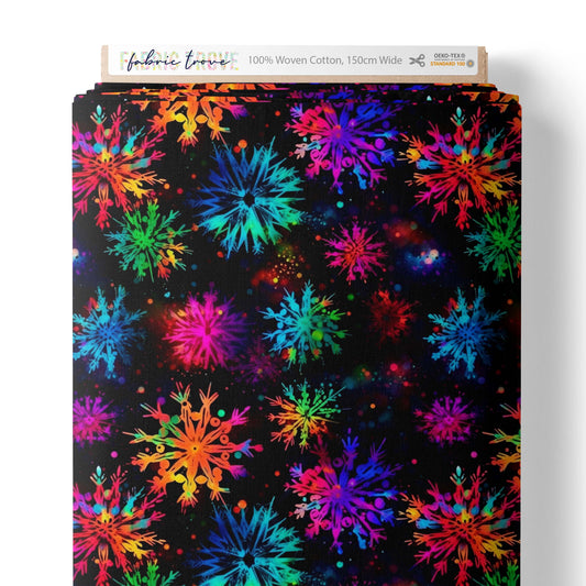 COTTON 100 - Bright Snowflake