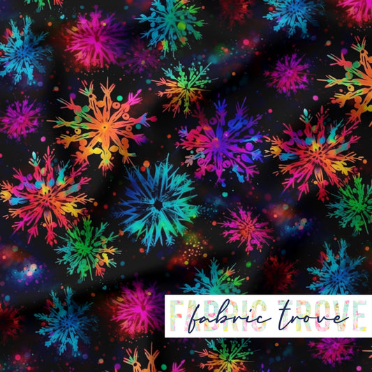 KNIT 95/5 - Bright Snow Flakes