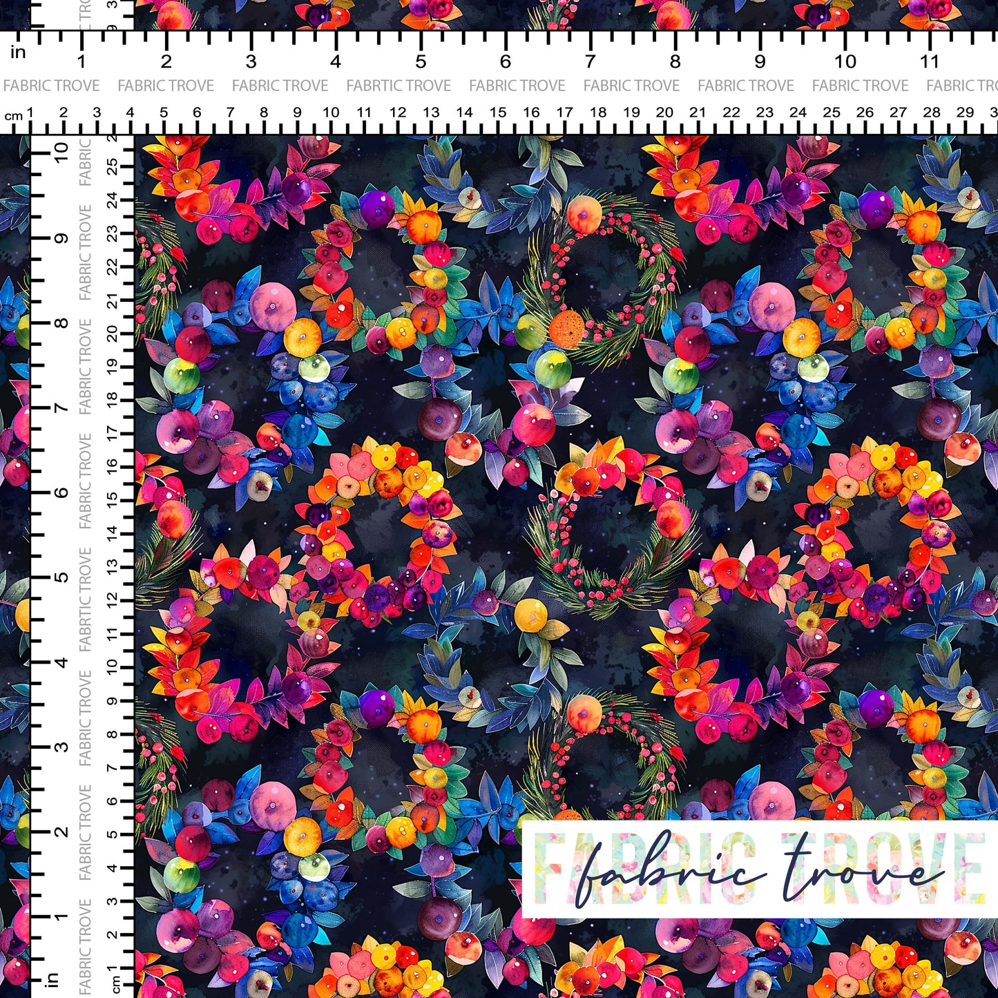 PO #Christmas - Bright Wreath Black