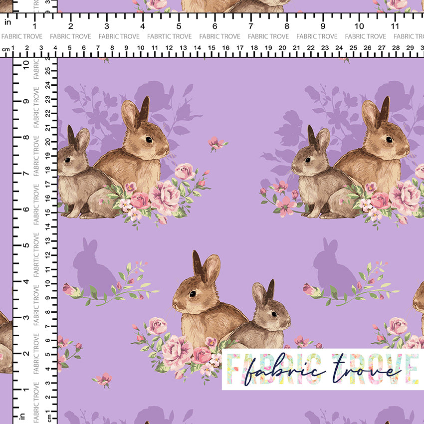 Bunny Floral Purple