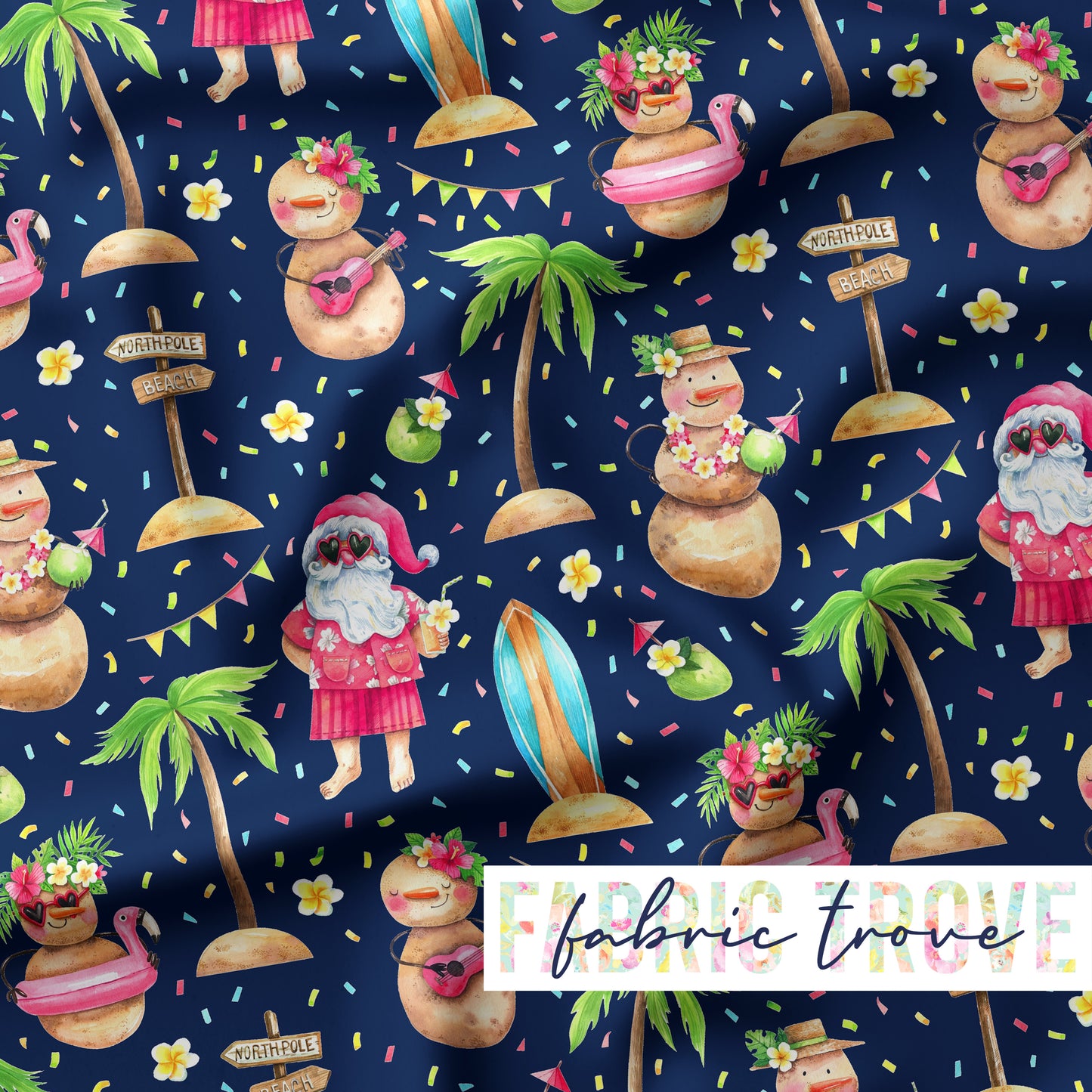 PO #Christmas - Christmas Beach Navy
