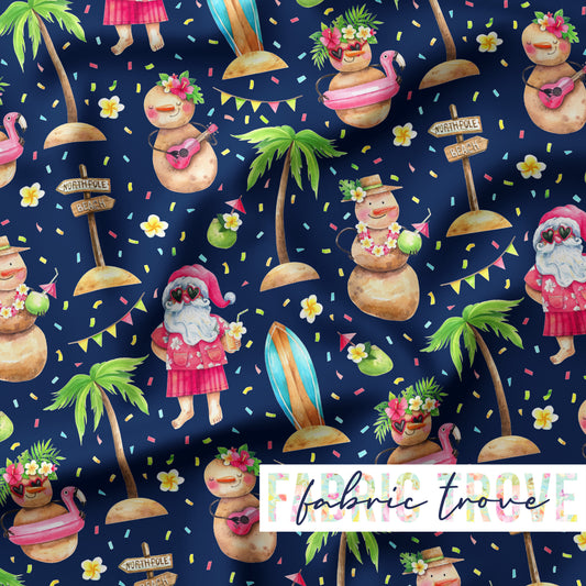 PO #Christmas - Christmas Beach Navy